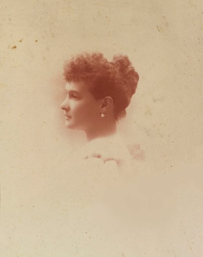 Marie Pavlovna de Russie - velkovévodkyně Maria Pavlovna Ruska (1854-1920), anonym . Stříbrná želatinová fotografie od Russian Photographer