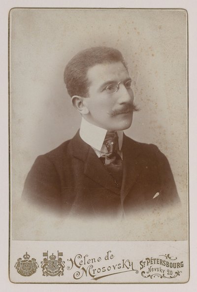 Portrét malíře Leona Baksta (1866-1924) od Russian Photographer