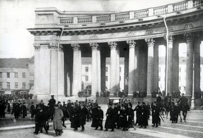 Studentská demonstrace, Petrohrad, 1905 od Russian Photographer
