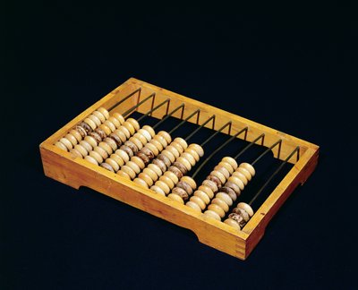 Abakus, korálková kalkulačka, pravděpodobně 19. století (dřevo a kov) od Russian School