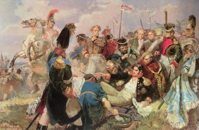 Bitva u Borodina, 7. září 1812 (wc na papíře) od Russian School