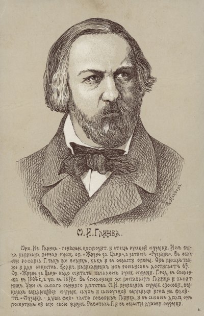 Michail Ivanovič Glinka , ruský skladatel (1804-1857) od Russian School