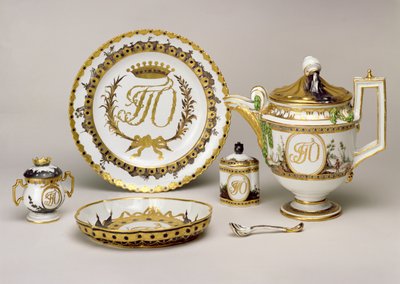 Orlov Čajový servis z Imperial Porcelain Factory, St Petersburg, c.1765 (porcelán) (viz také 74497) od Russian School