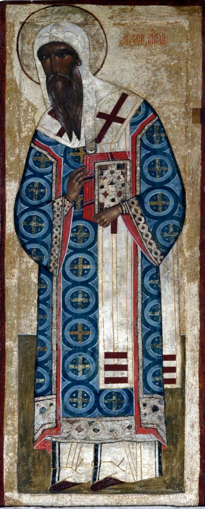 Svatý metropolit Alexius, 16. století. od Russian icon.