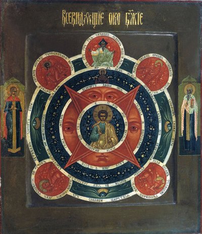 Vševidoucí oko Boží, počátek 19. století. od Russian icon.
