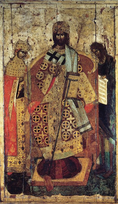 Král králů po pravé ruce stál ve 14. století. od Russian icon.