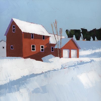 Ticho, 2025 (akryl na dřevěné desce) od Ruth Lague