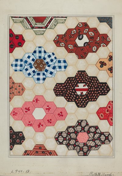 Přikrývka 1 sekce, c. 1936. od Ruth M Barnes
