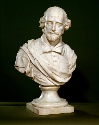 Busta Williama Shakespeara, 1760 od Rysbrack