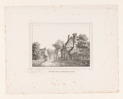 Pohled v obci Velsen Cena Vue dans le Village de Velsen (název na objektu) od S.F. Sanders