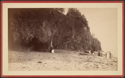 [Skupina lidí na pobřeží u útesů, pravděpodobně v Mt. Desert, Maine] od S.R. Stoddard