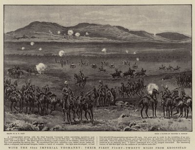 S 62. Imperial Yeomanry, jejich prvním bojem, dvacet mil od Kroonstadu od S.T. Dadd