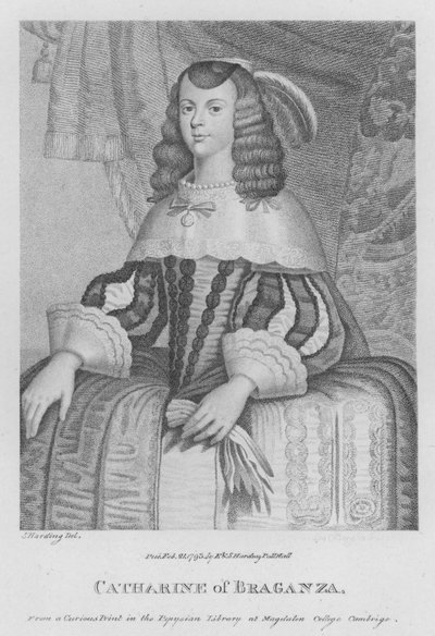Kateřina z Braganzy (rytina) od S. (after) Harding