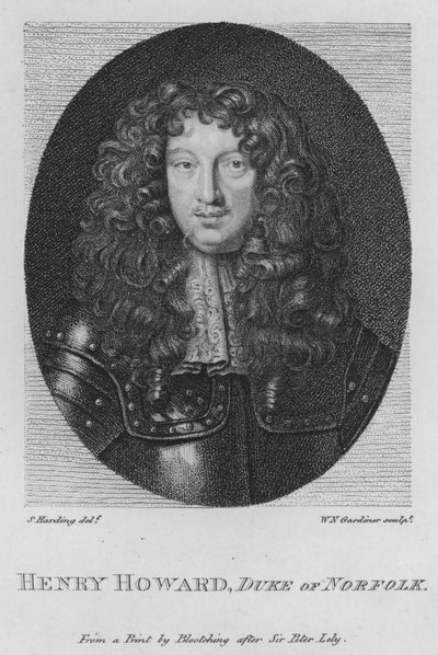 Henry Howard, vévoda z Norfolku (rytina) od S. (after) Harding