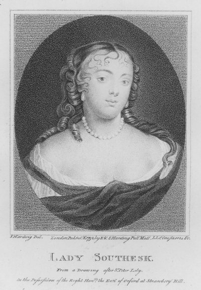Lady Southesk (rytina) od S. (after) Harding