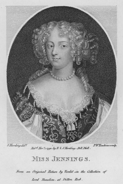 Slečna Jenningsová (rytina) od S. (after) Harding