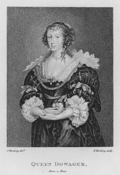 Queen Dowager (rytina) od S. (after) Harding