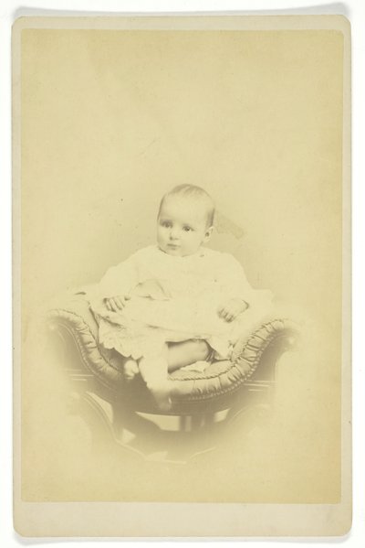 Bez názvu Portrét sedícího dítěte, 18501899. od S. A. Thomas