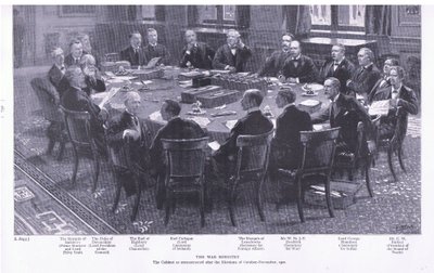 Ministerstvo války, z After Pretoria: The Guerilla War vydané Harmsworth Bros Limited, 1901 od S. Begg
