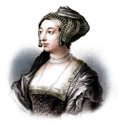 Anne Boleyn, druhá manželka Jindřicha VIII., 19. století od S. Freeman