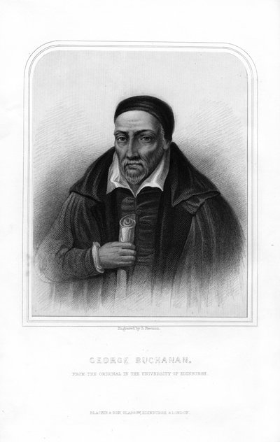 George Buchanan , skotský historik a humanistický učenec, 1870. od S. Freeman