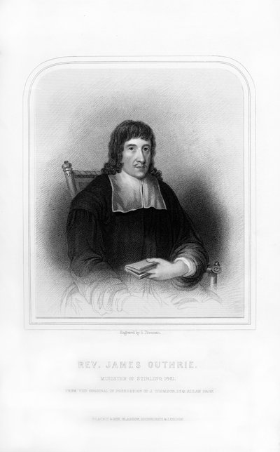 Reverend James Guthrie, ministr Stirling, 1661, 1870. od S. Freeman