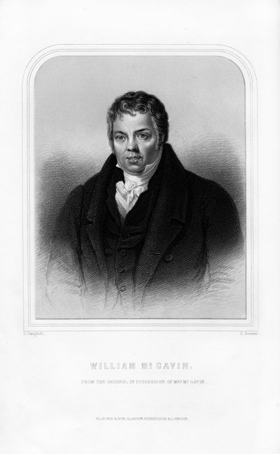 William McGavin , skotský kontroverzní, 1870. od S. Freeman