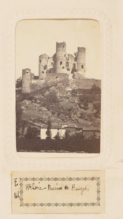Haute-Loire - Zřícenina Bouzols od Sabatier