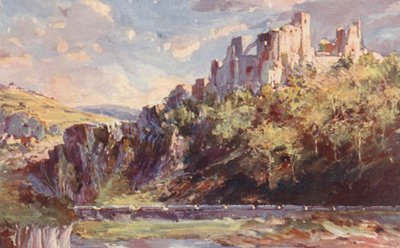 Hrad Ventadour (barevná litografie) od Sabine Baring Gould