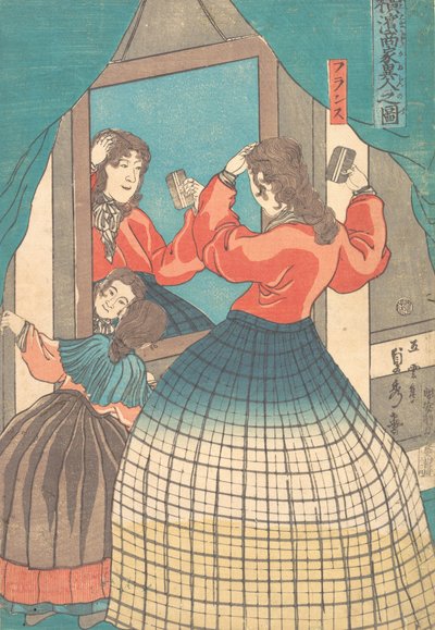 Tisk, 1861 Bunkyu 1, 1. měsíc. od Sadahide Utagawa