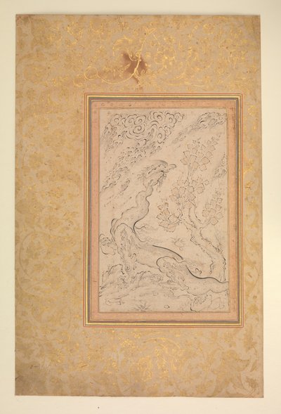 Drak a mraky, ca. 1600. od Sadiqi Beg.