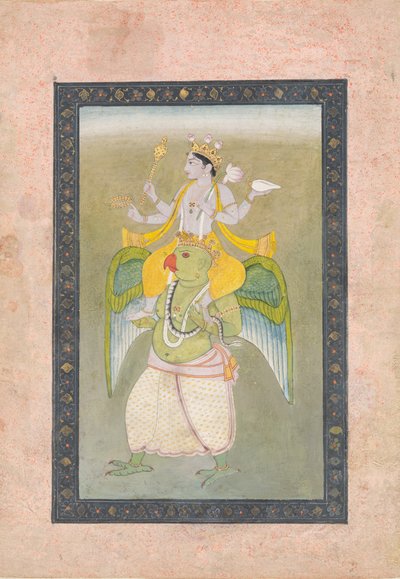 Višnu na Garudě, ca. 1810-20. od Sajnu