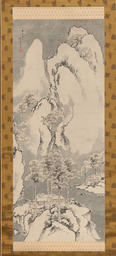 Zasněžená krajina, 1744. od Sakaki Hyakusen