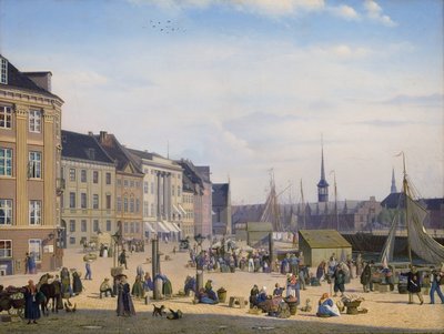 Hojbro Plads, tržiště v Kodani od Sally Henriques