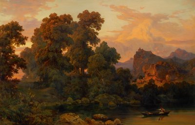 Italská krajina od Salomon Corrodi