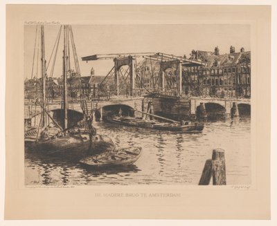 The Skinny Bridge v Amsterdamu (původní název na objektu) od Salomon Garf