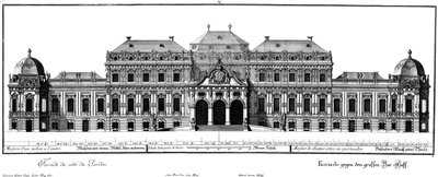 Průčelí dvorního průčelí od Salomon Kleiner