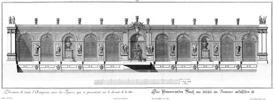 Nadmořská výška domu hořkého pomeranče v letním stavu od Salomon Kleiner