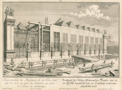 Prospekt hořkého oranžového domu při zimním přikrývání od Salomon Kleiner