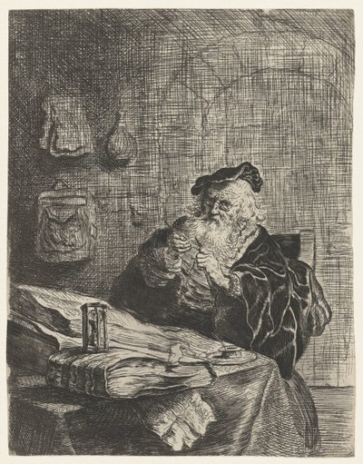 Muž s kapesním nožem od Salomon Koninck (attributed to)