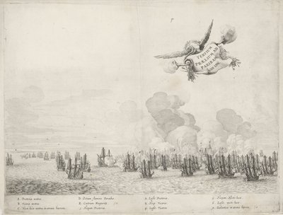Třetí bitva s portugalským loďstvem u Paraiba, 1640 od Salomon Savery
