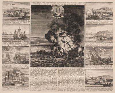 Titulní strana ilustrující cestu Willema Isbrandtse Bontekoe do východní Indie od Salomon Savery