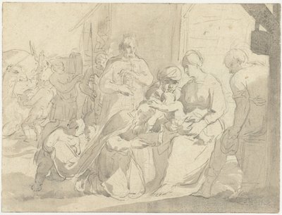 Klanění králů od Salomon de Bray (attributed to)