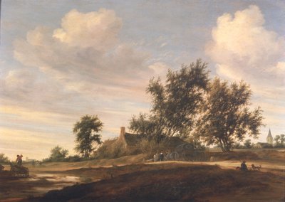 Rozsáhlá zalesněná krajina od Salomon van Ruisdael or Ruysdael