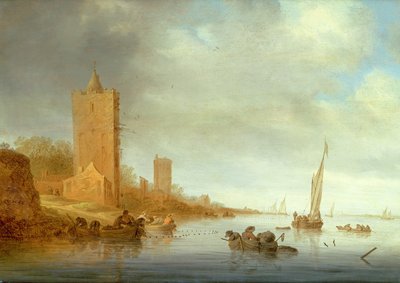 Neznámý obrázek od Salomon van Ruisdael or Ruysdael