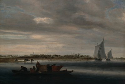 Pohled na Alkmaar od Salomon van Ruysdael