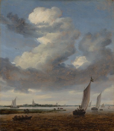 Pohled na Beverwijk od Wijkermeer od Salomon van Ruysdael