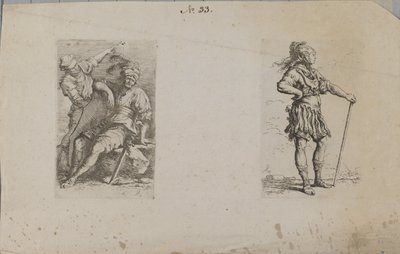 (Série figurek) Dva muži od Salvator Rosa