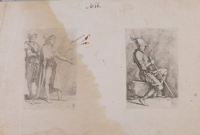 (Série figurek) Dva muži od Salvator Rosa