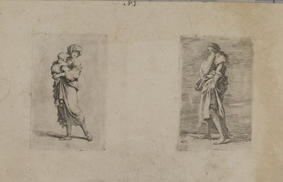 (Série figurek) Žena držící dítě od Salvator Rosa